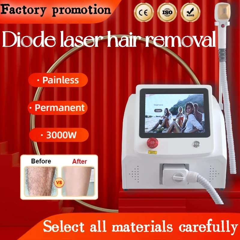 Depiladora Laser 808 Diode Laser Hair Removal Device 3 Wavelength Permanently Removes Hair And Restores Silky-Smooth Skin NEW