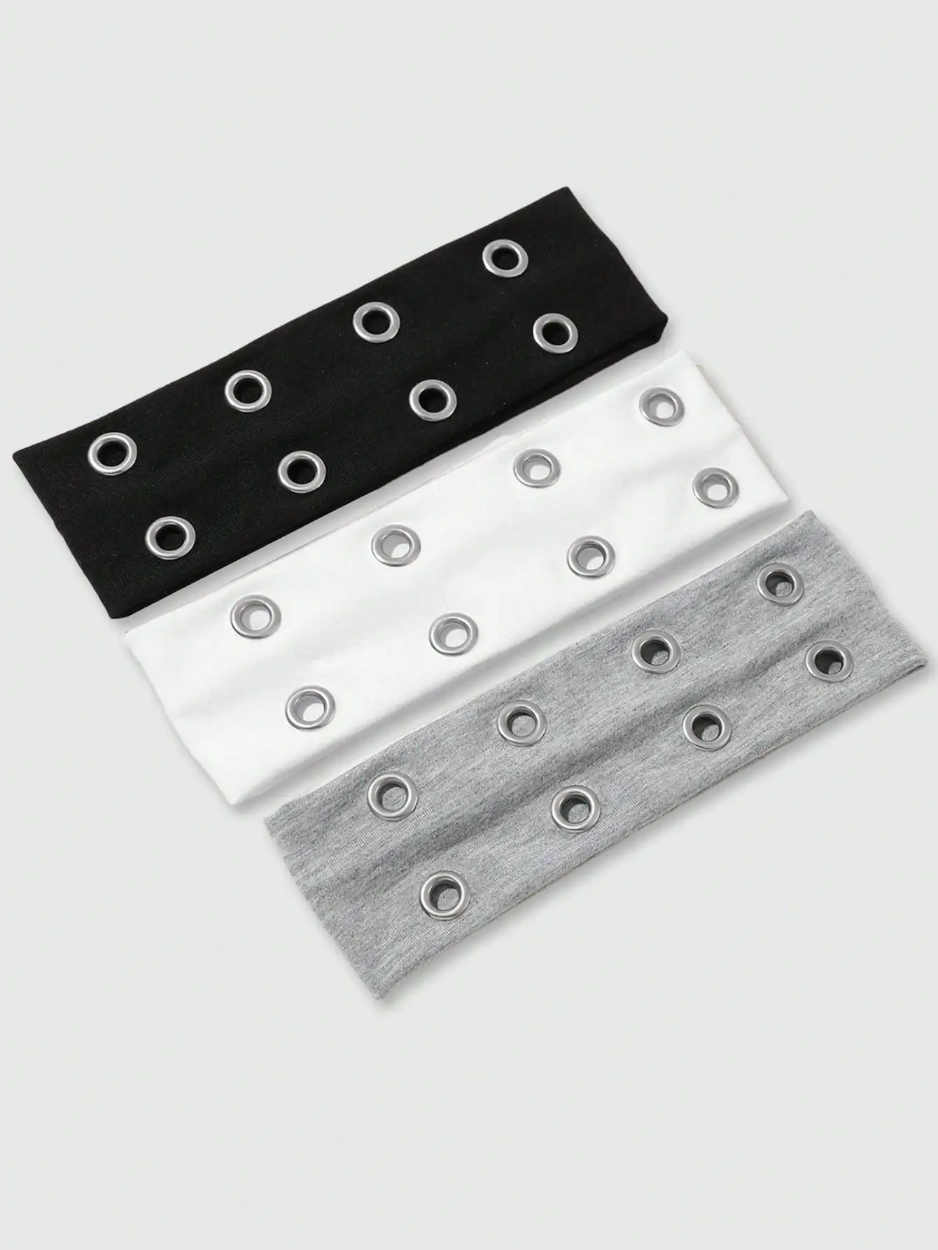 

Набор из 3 перфорированных широких повязок на голову в стиле Y2K для уличной моды и повседневных выходов на улицу