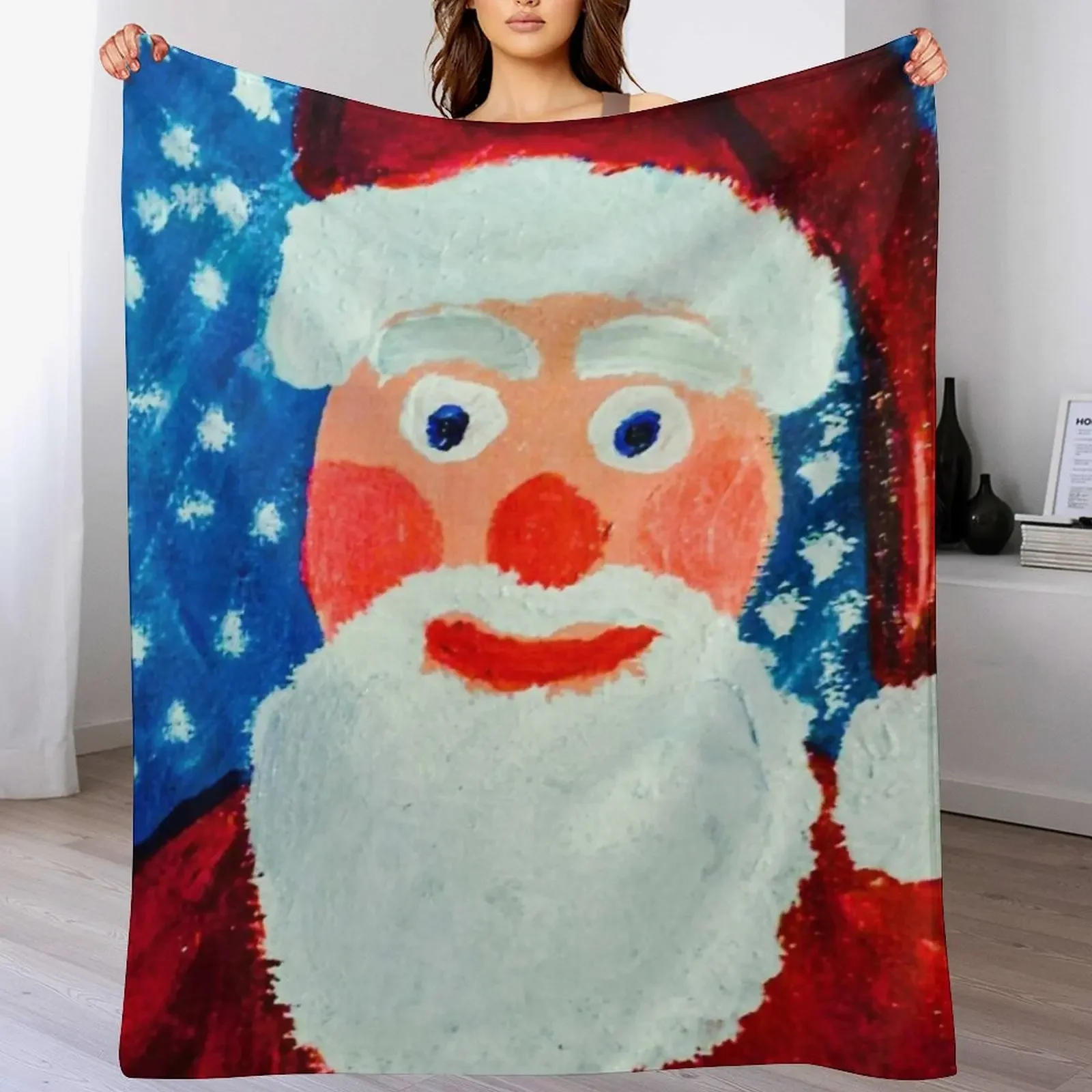 

New Jolly Old Saint Nick Throw Blanket Thin Designers Blankets For Bed christmas gifts Blankets