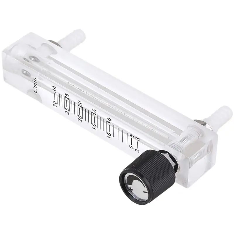 SYW-Oxygen Air Gas Flowmeter 3-30LPM LZQ-7 Acylic Flowmeter Gas Acrylic Metal Fitting For Oxygen Air Gas Conectrator
