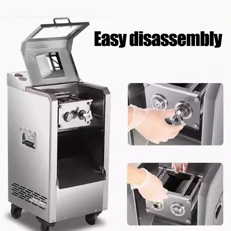Commercial Stainless Steel Meat Slicer & Shredder Steak & Beef Dicer   Cube Cutting Machine