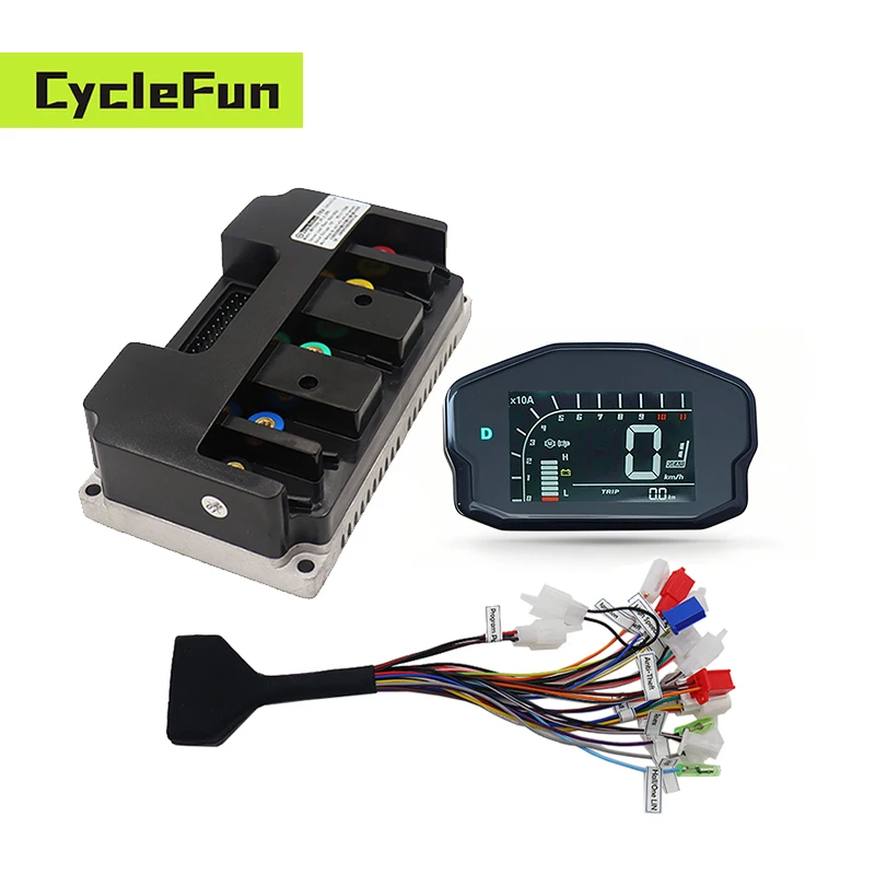 Nanjing FarDriver 800W-2000W ND72260 48V-72V DC 80A Scooter Controller With DKD Display For Electric Dirt Bike Accesorios Motor