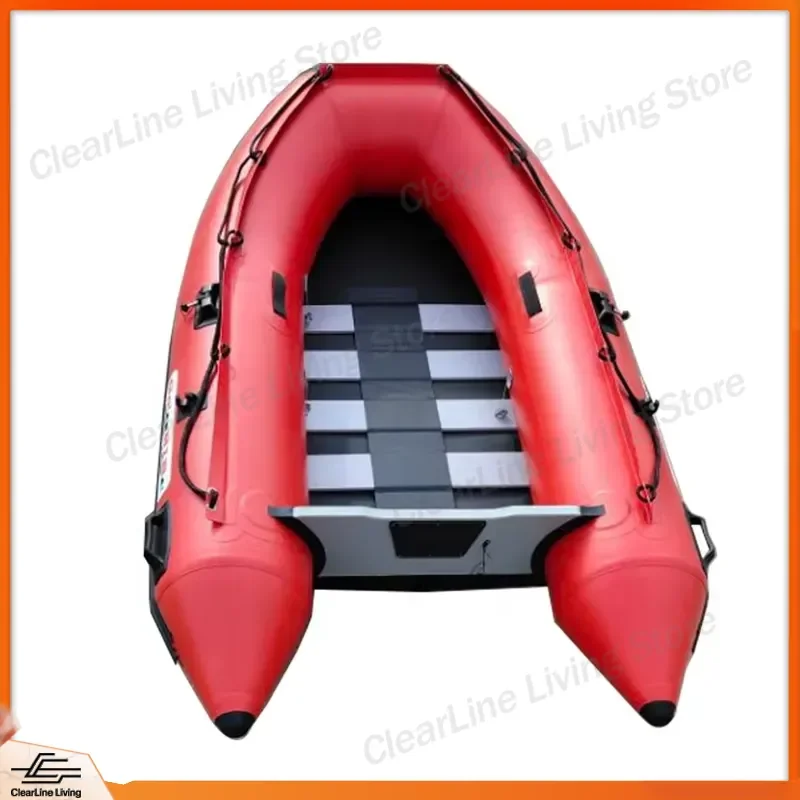 2.3M Inflatable Boat Aluminum Floor Rubber Dinghy Small Fishing Yacht Surfing Pedal Kayak Hyperion Material Sport Canoe for