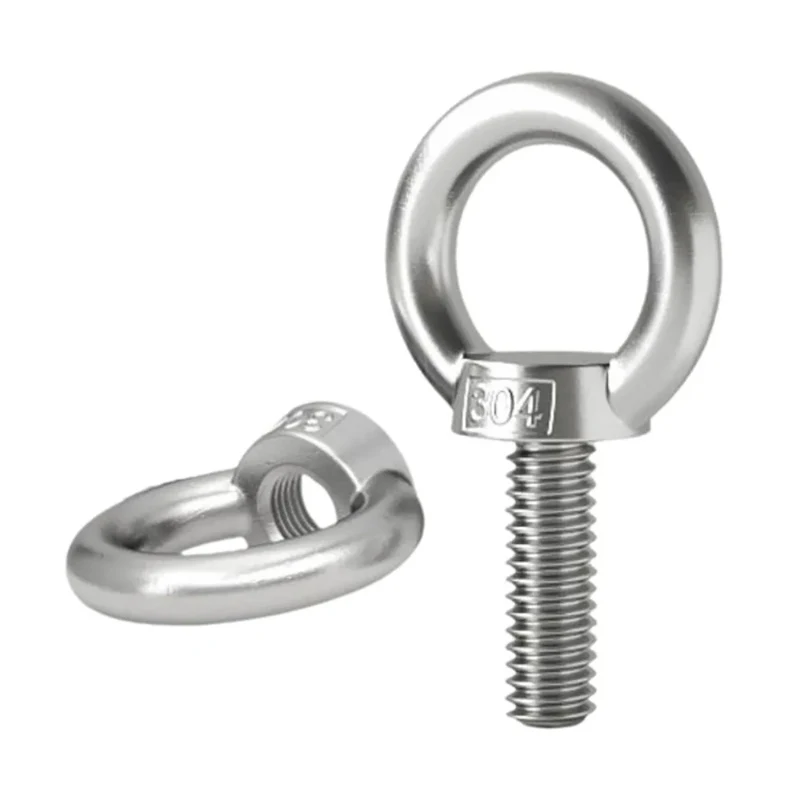 DIN580 304 Stainless Steel Lifting Eye Bolts Eye Nuts Garden Hanging Rings Rigging Fastener M3 M4 M5 M6 M8 M10 M12