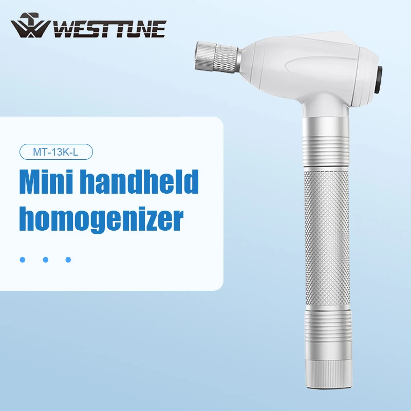 Westtune Lab Hand Held Homogenizer Mini Plastic Stainless Steel Grinding Rod Grinder High Speed Electric Tissue Grinder 16000rpm
