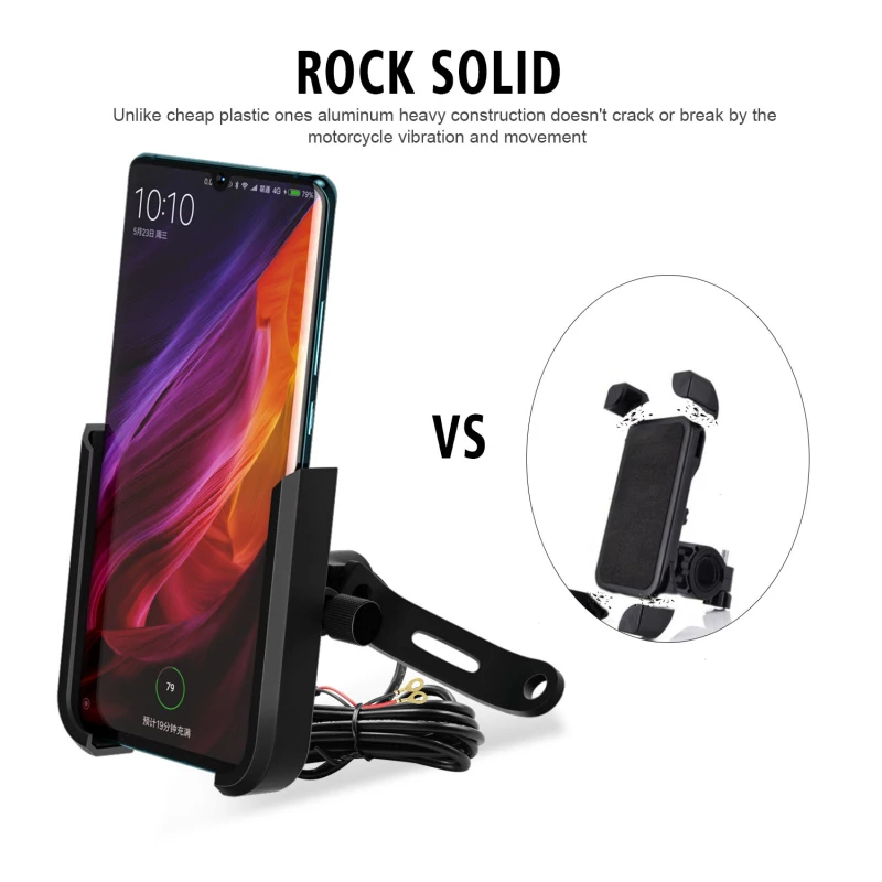 Aluminum Alloy Motorcycle Bike Bicycle Phone Holder For 4-7 Inch Smartphone GPS 20-30mm Handlebar Mount Motorbike Accessories