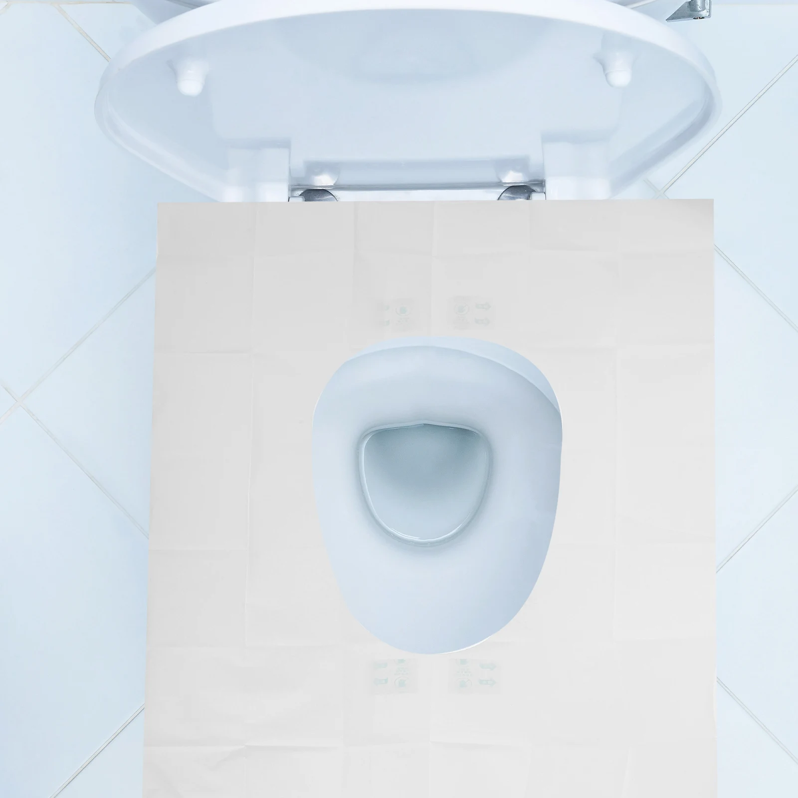 

10pcs Disposable Toilet Seat Covers White Paper Sanitary Mats Portable Travel Potty Liners Leakproof Antislip For Hotel Camping