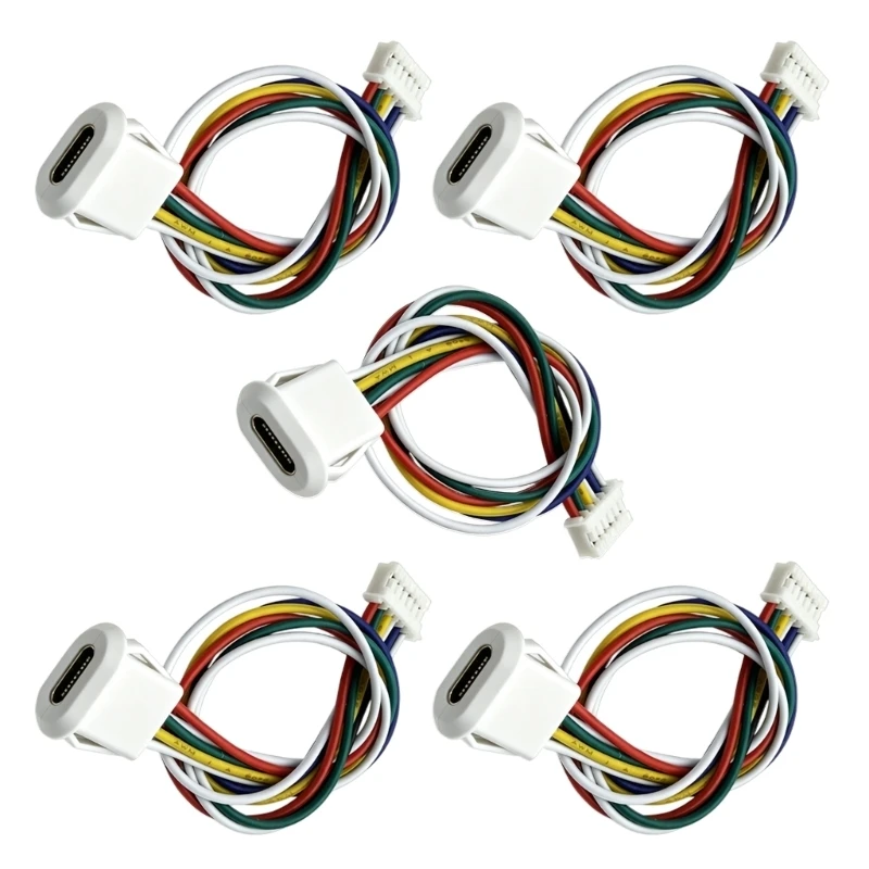 Y1AE Type C Female Port Pigtail Cable for Cable Repair and Assembly Use 5pcs