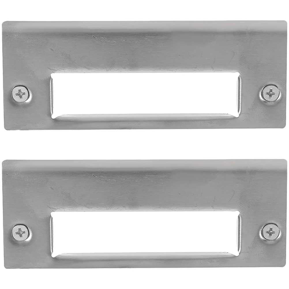 

2Pcs Stainless Steel Door Strike Plates Deadbolt Cover Plates Reinforcement Plate Door Hole Filler Plate Hole Filler