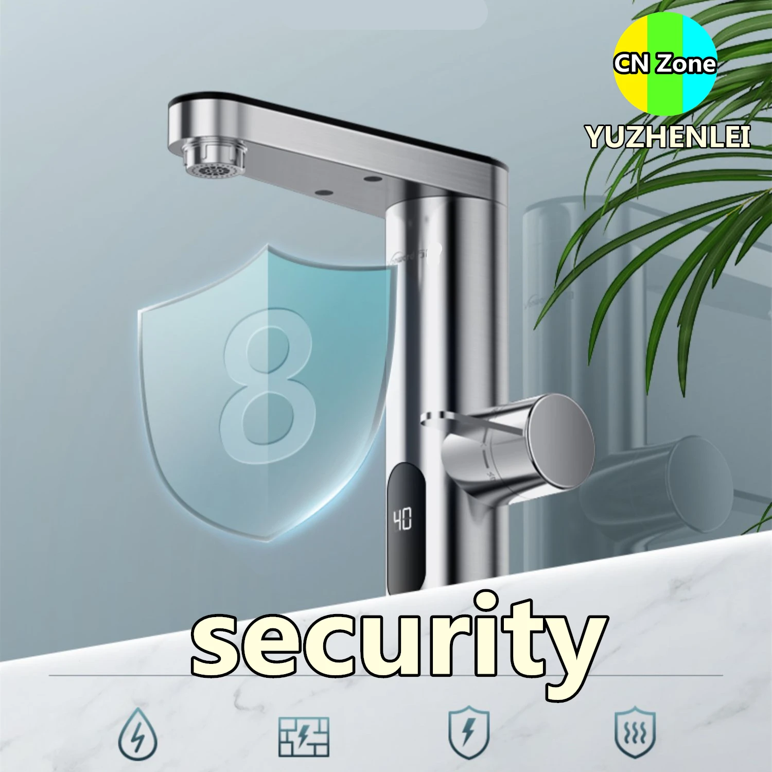 สแตนเลสร้อนทันทีแตะไฟฟ้า Fast ก๊อกน้ำเครื่องทำน้ำอุ่น Tankless ประเภทเครื่องทำความร้อน3KW ห้องครัวห้องน้ำระเบียง Dual-ใช้