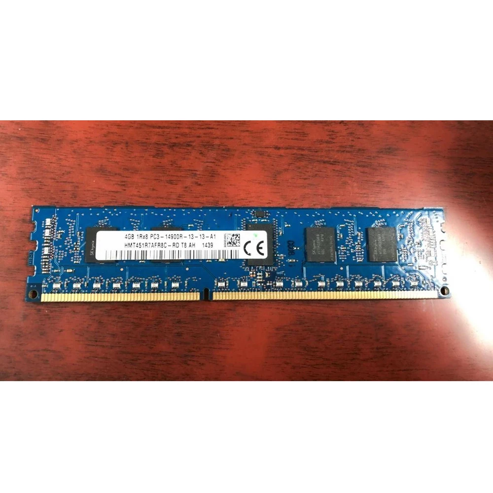 1PCS  For SK Hynix RAM 4G 4GB 1RX8 PC3-14900R DDR3 1866 REG ECC HMT451R7AFR8C-RD Server Memory High Quality Fast Ship