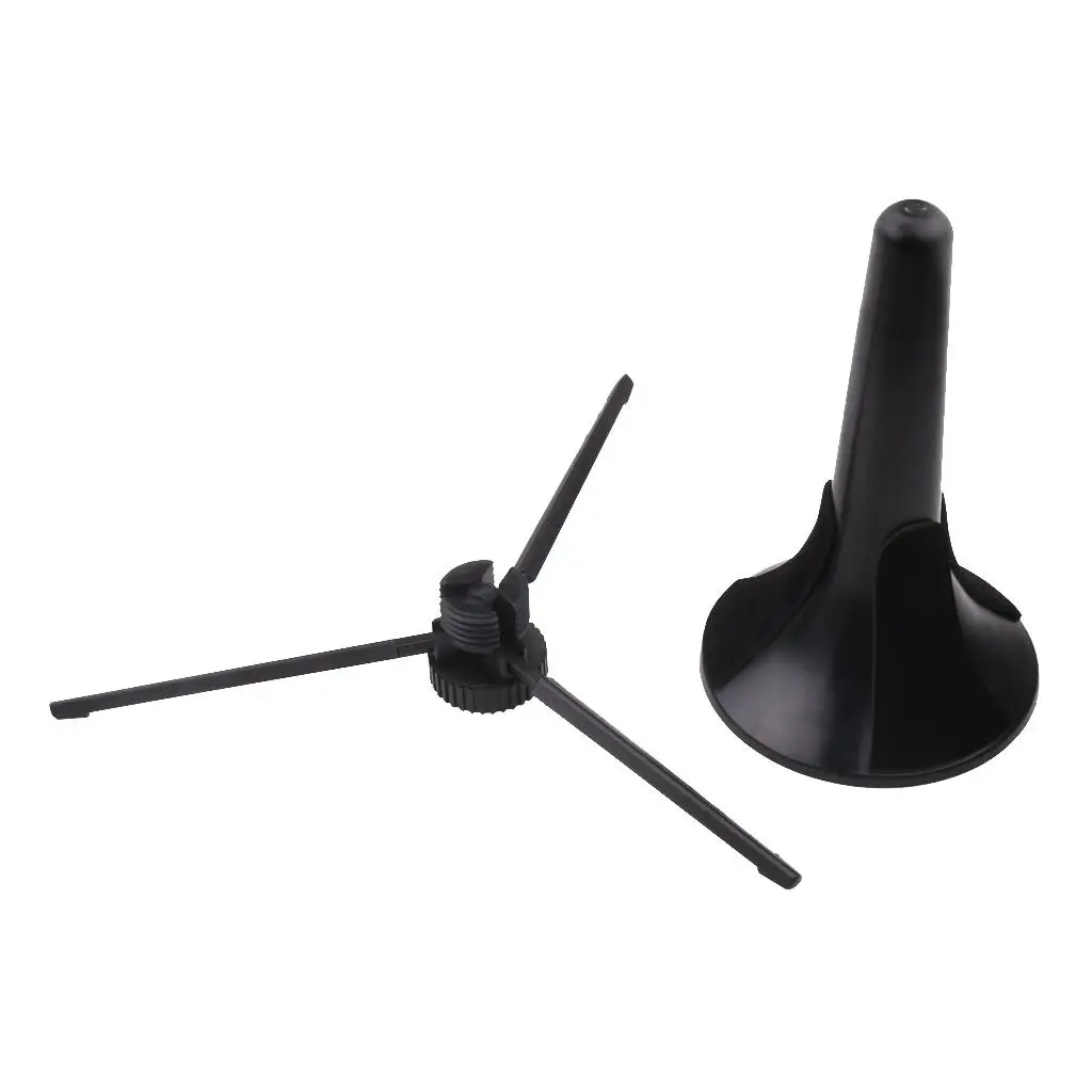 Plastic Trumpet Tripod Stand Portable Detachable Brass Instrument Base Holder for Wind Instrument Parts Storage