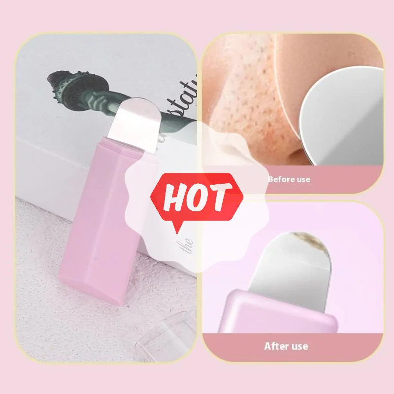 2pcs Blackhead Remover Skin Scrubber Spatula Pimple Acne Needle Tool Facial Pore Cleaner Skin Care Set