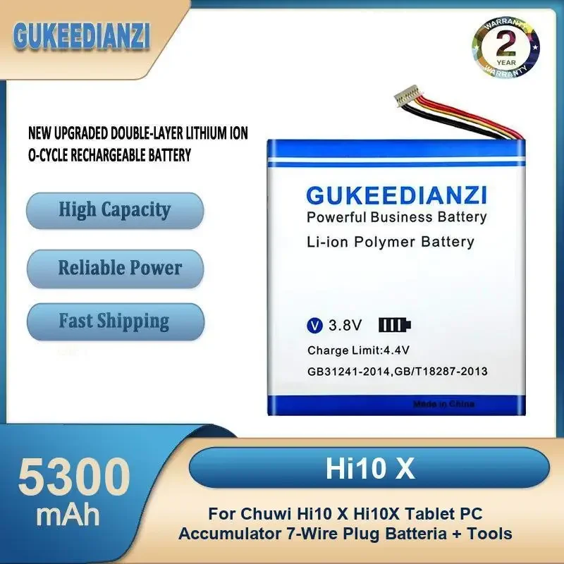 Battery For Chuwi Hi9 Plus Hi9Plus  Air 10.1 Inch Hi10 X Hi10X Accumulator 7-Wire Plug CWI546 High Capacity