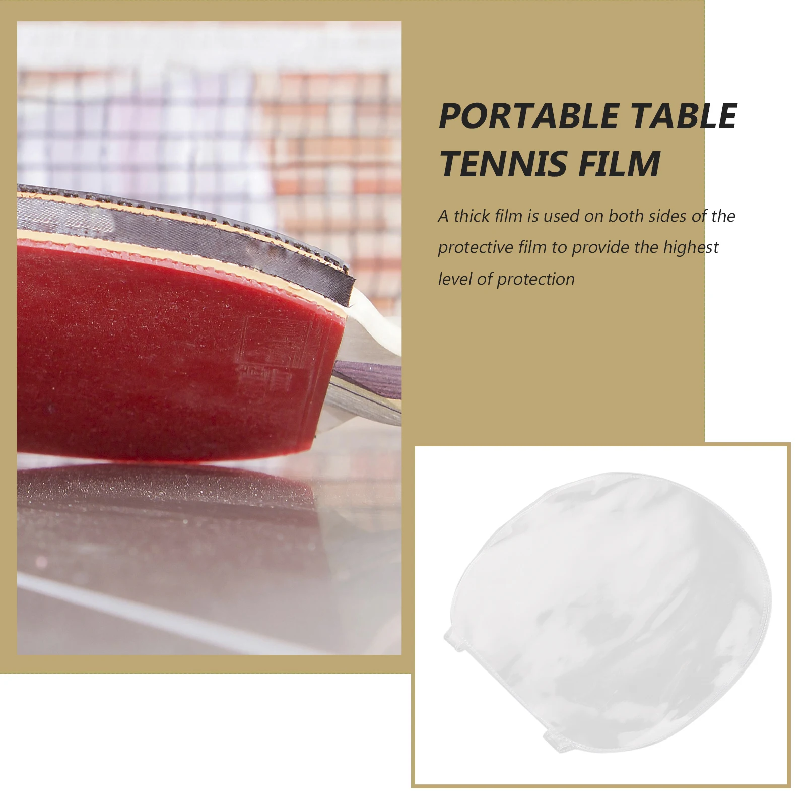 

5 шт. защитной пленки для ракеток Paddle Compact, прозрачная клейкая ПВХ-пленка для защиты стола