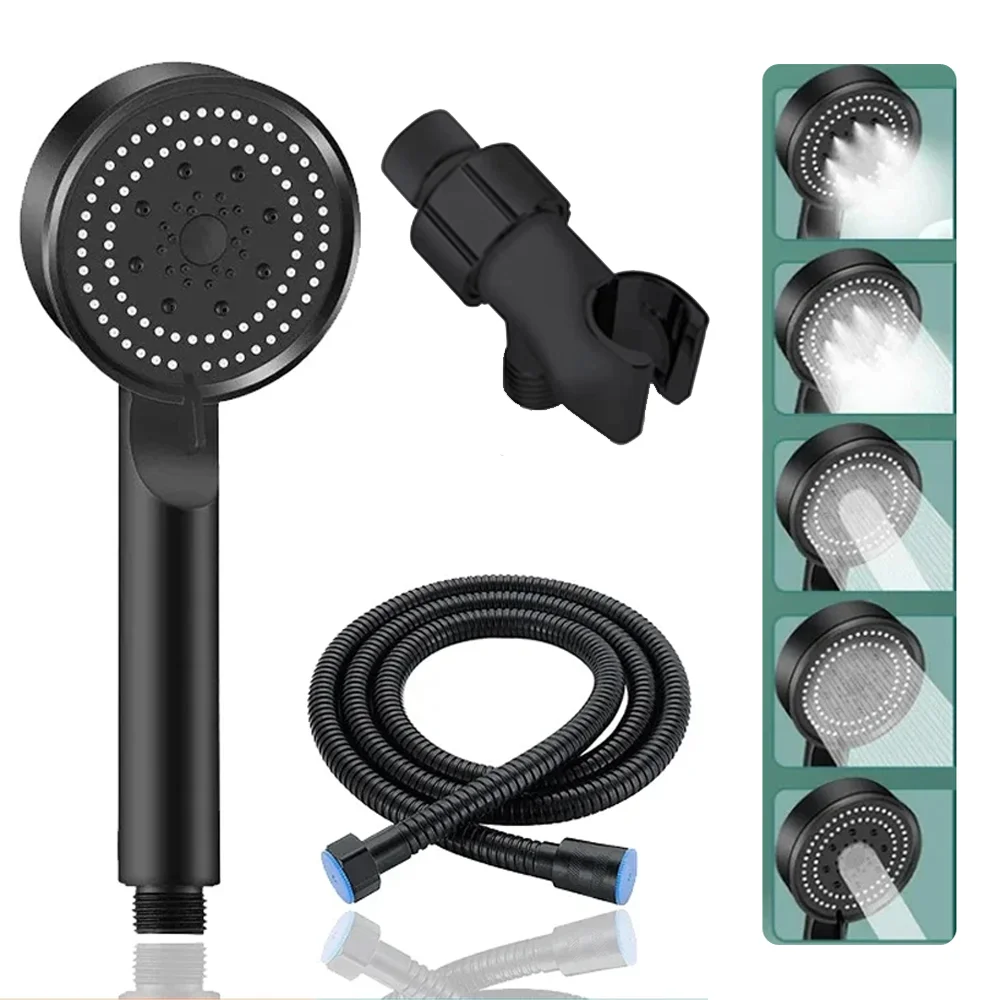 5 Modes High Pressure Handheld Shower Head Water Saving Shower Head Massage Shower Faucet Rainfall home Bathroom Accessories