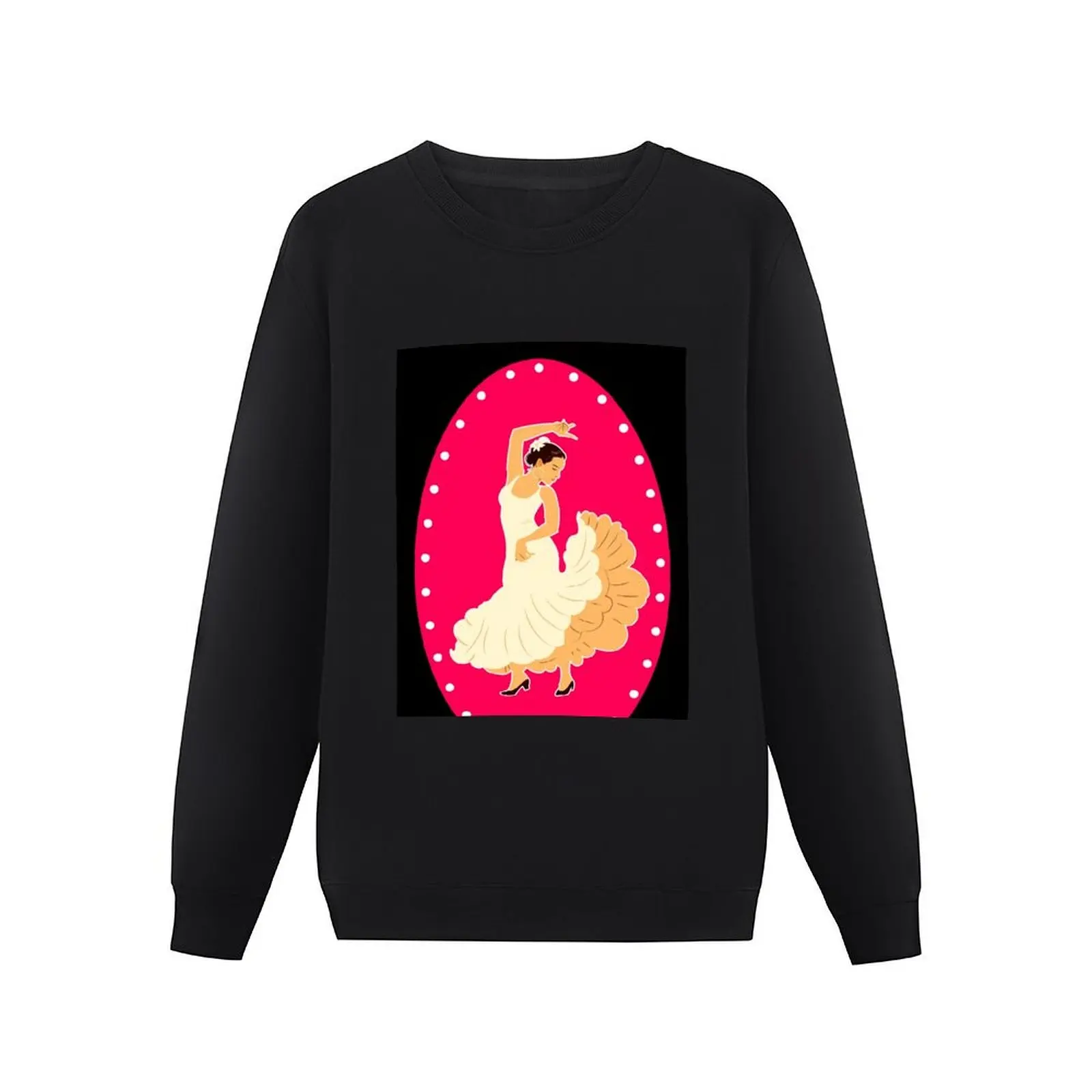 Flamenco Dancing Girl Pullover Hoodie korean autumn clothes men's sweat-shirt autumn oversize sweatshirts