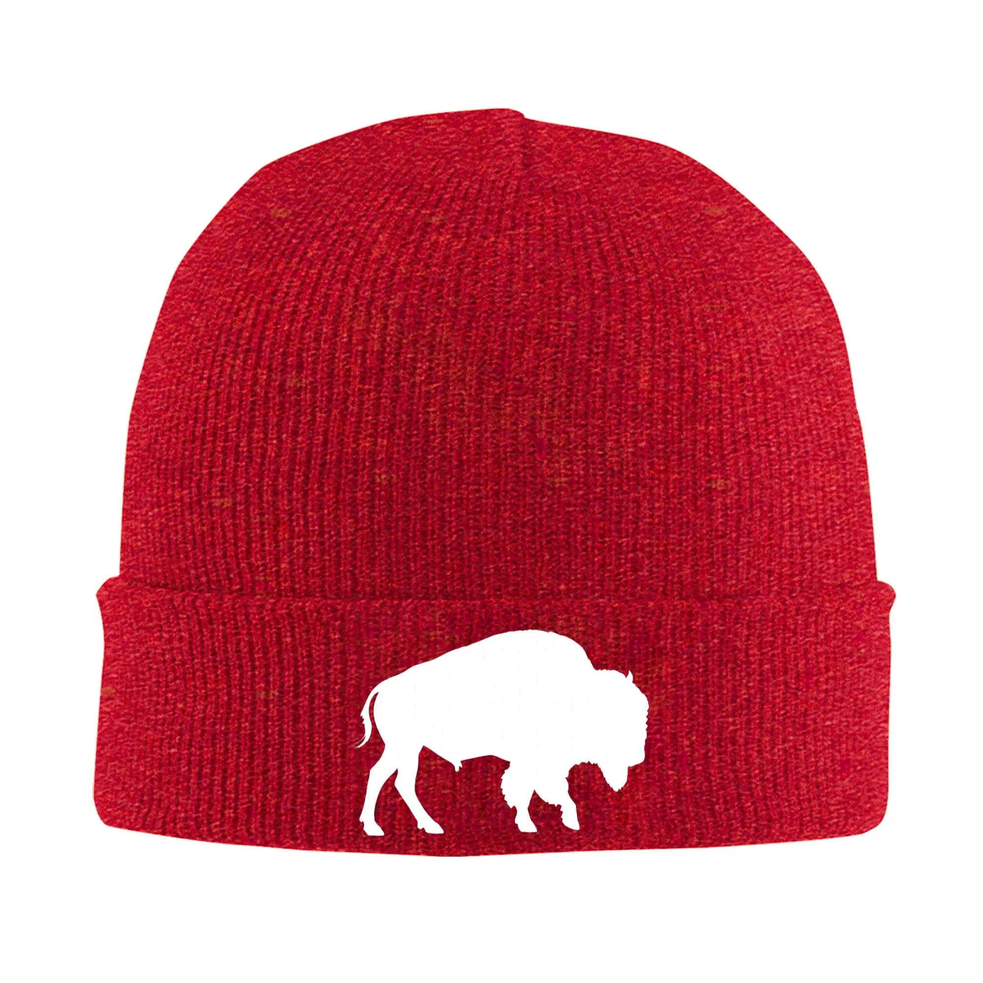 Distressed Buffalo Retro Bison Animal Lover Gifts Winter Skullies Beanies Hat Autumn Knitted Hats Bonnet Caps for Women Men