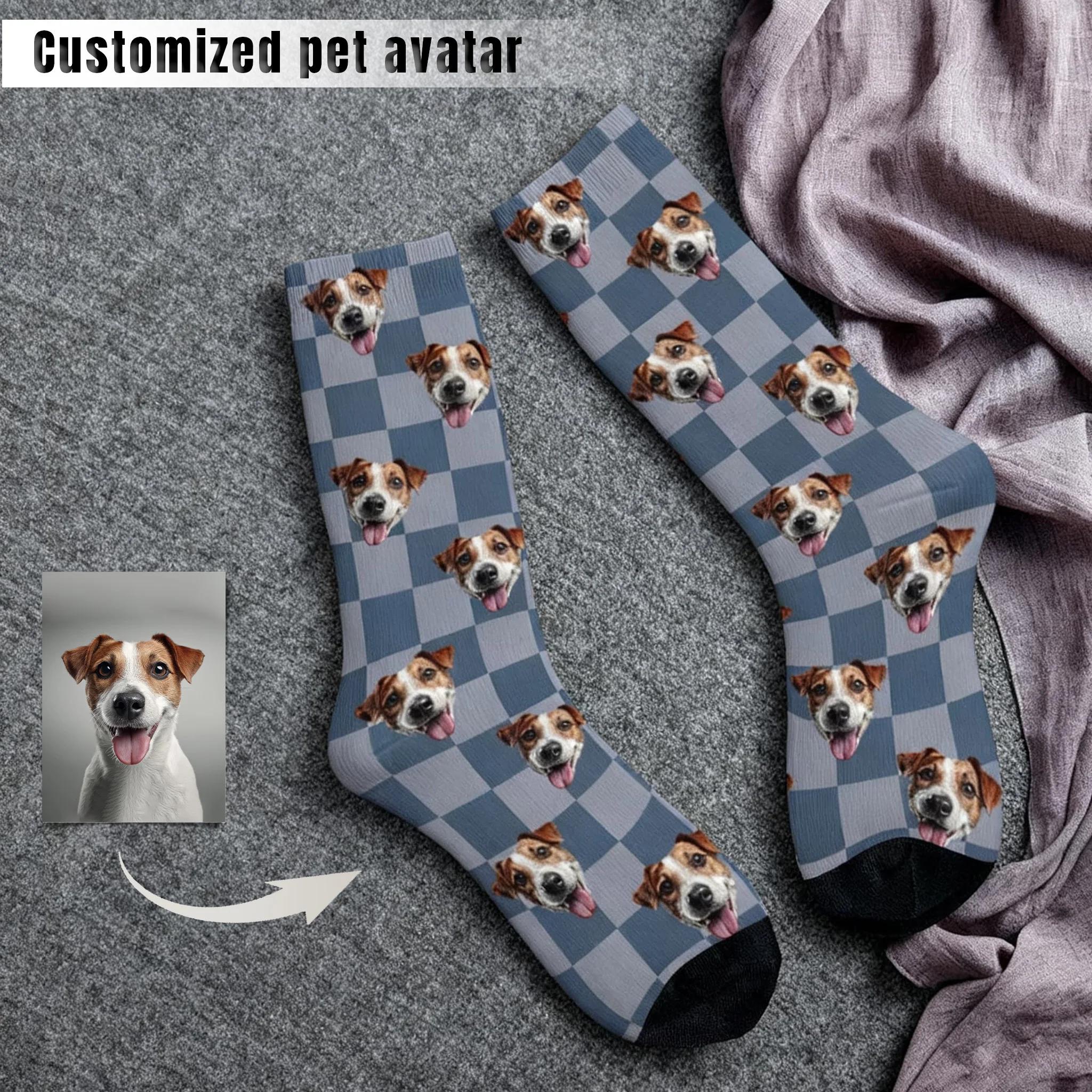 

Customized face-shaped socks Unisex customized socks Personalized picture socks Photo socks Customized socks as gifts
