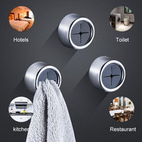 3PCS Non Punching Dishwashing Cloth Storage Clip Dishcloth Clip Kitchen Household Gloves Hook Towel Rack Hole Clip Wall Hanging