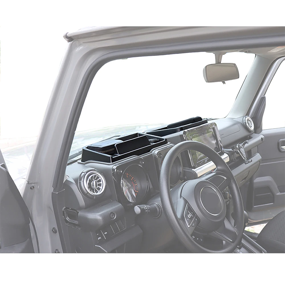 Center Console Dashboard Organizer Tray Phone Holder for Suzuki Jimny JB64 JB74 2019-2026 Storage Tidying Interior Accessories