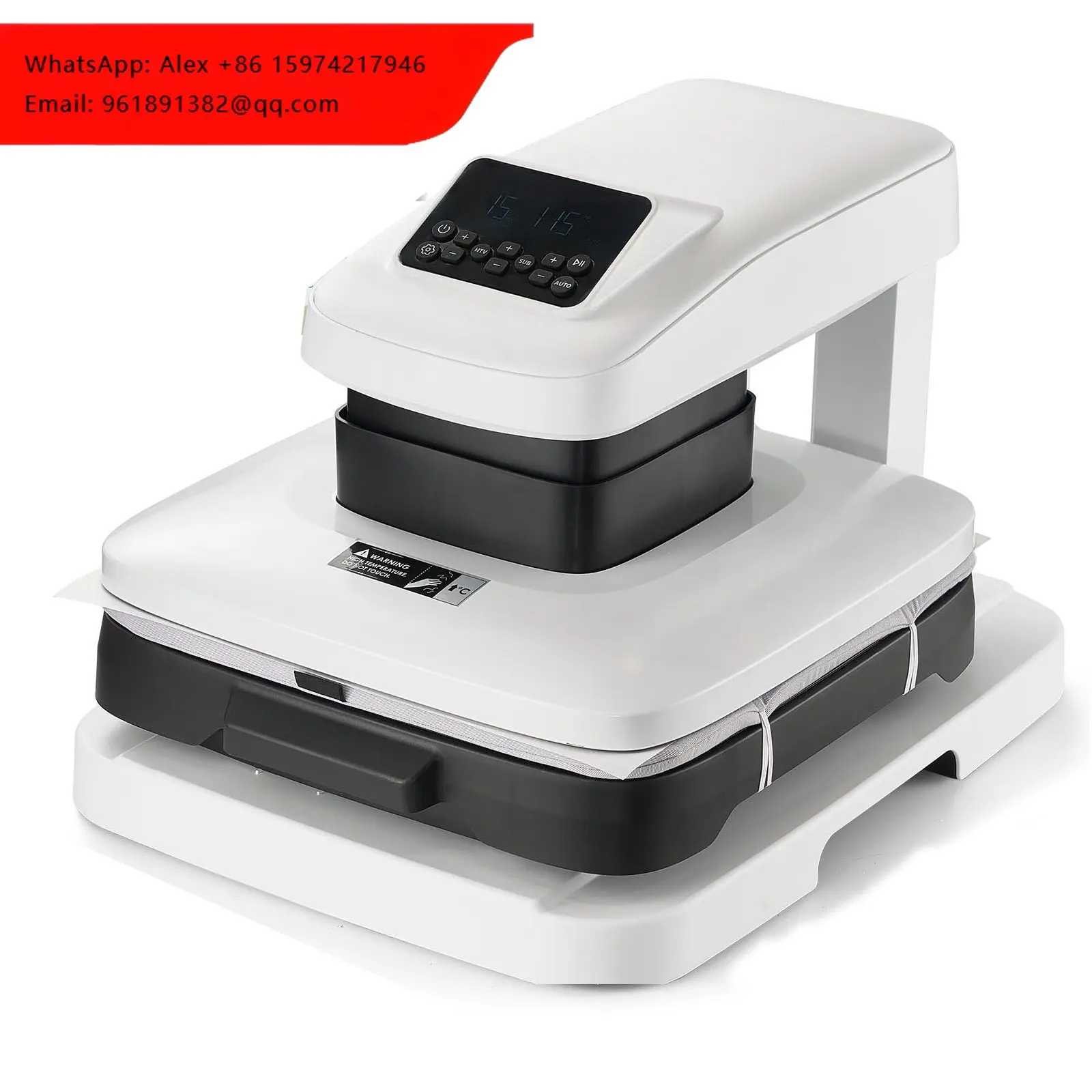 

Auto Heat Press Machine 15 X 15 Inch Digital Display Rapid T-Shirt Press Machine With Adjustable Pressure Release