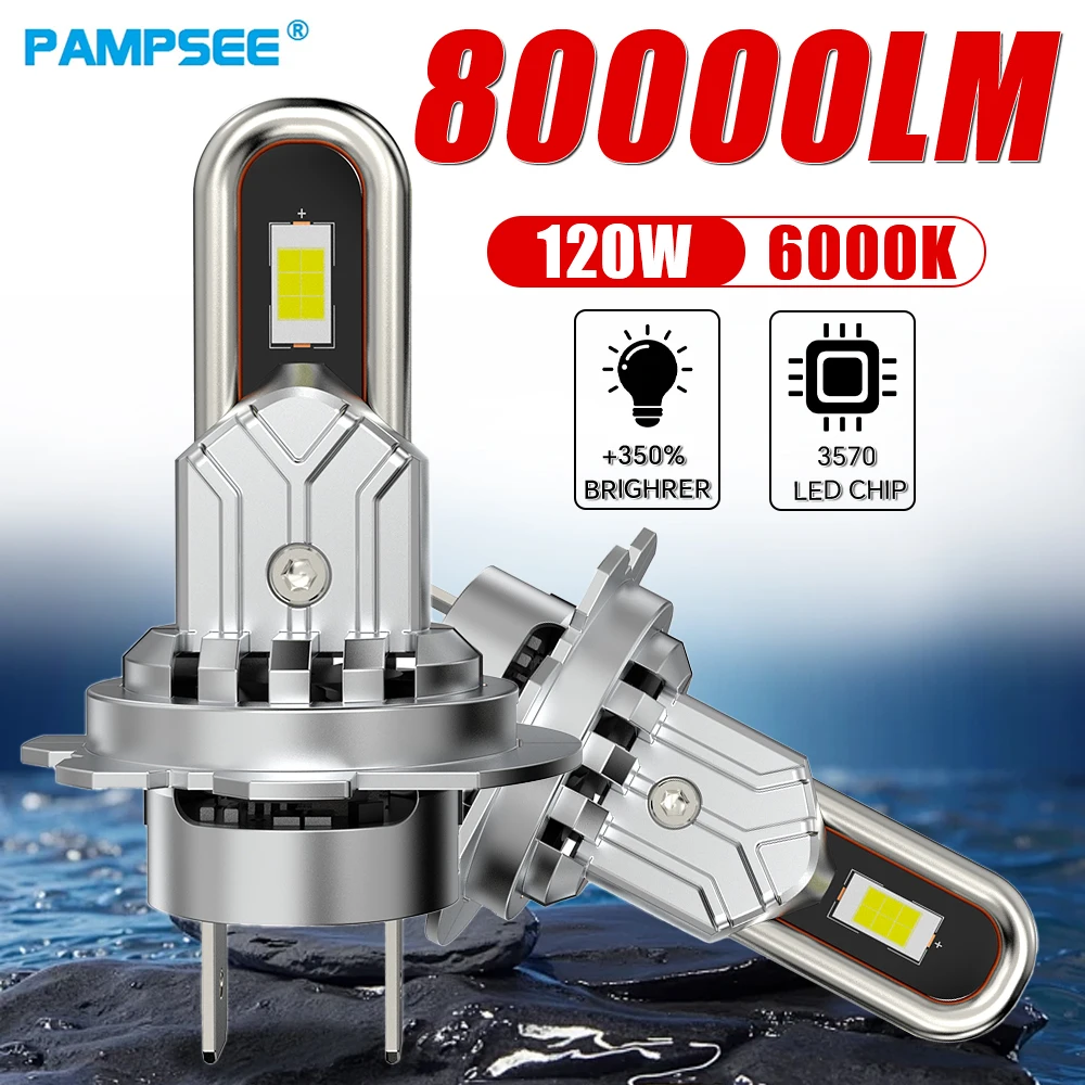 

H7 H4 Car LED Headlights LED Auto Fog Lamps High Low Beam H8 9005 H9 H16 9006 H11 Wireless 1:1 Size LED Bulbs U1 Canbus No Error