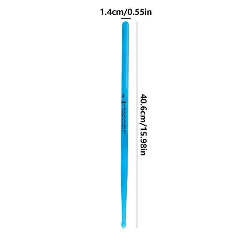 Glow Drumsticks Fluorescent Bright Drum Sticks Soft And Lightweight Glow In The Dark Drumsticks For Drummer Adults