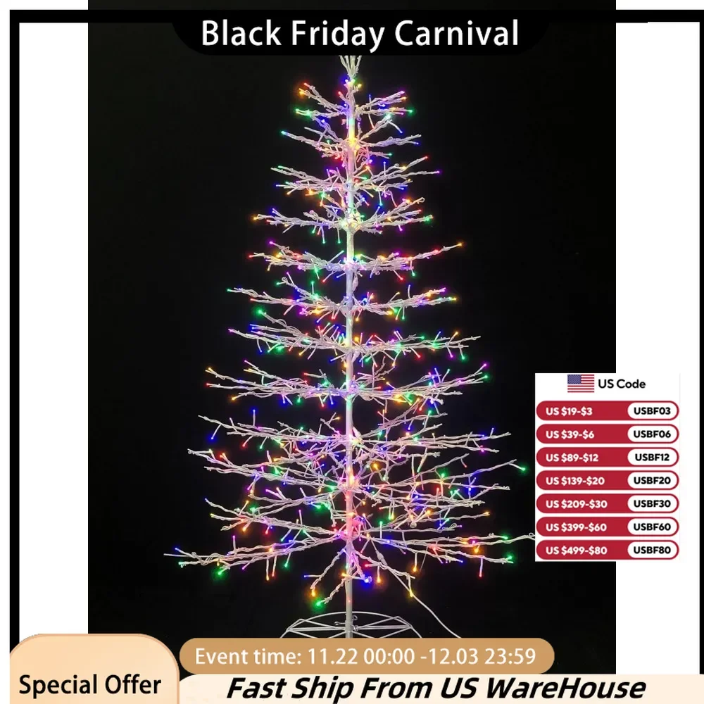 Halloween Decoration, 6 FT Starry Winterberry Tree 760 WRGB 2