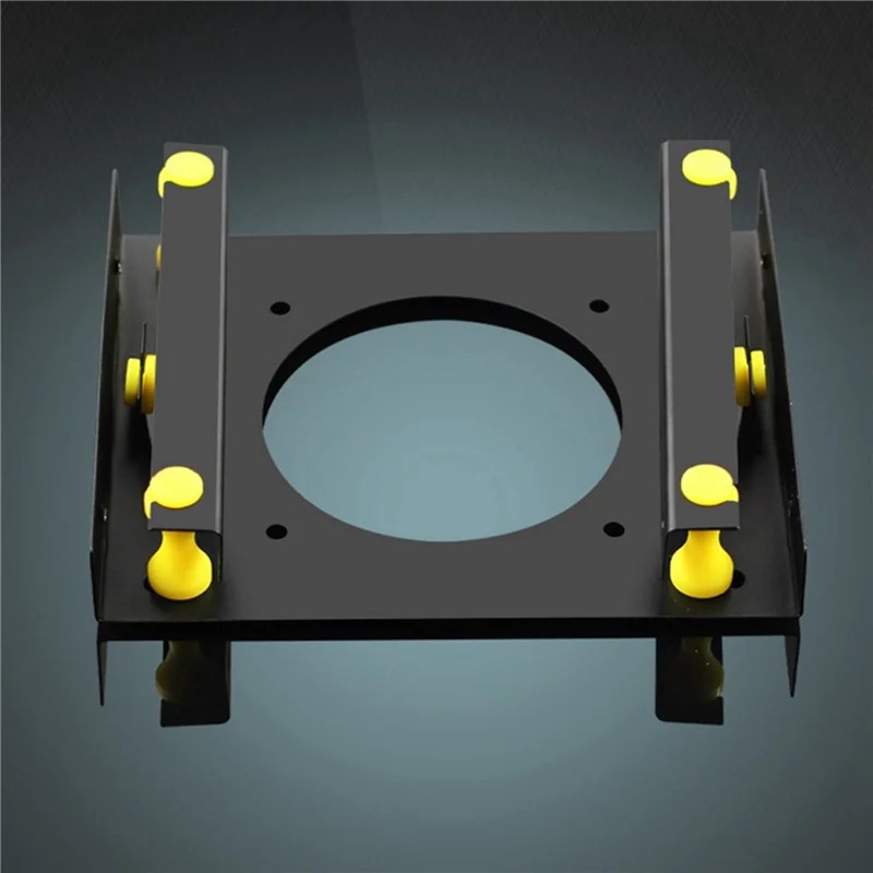 A31R-ميتال أسود مقاوم للصدمات 3.5 بوصة قرص صلب إلى 5.25 بوصة DVD ROM Bay Mounting Adapter
