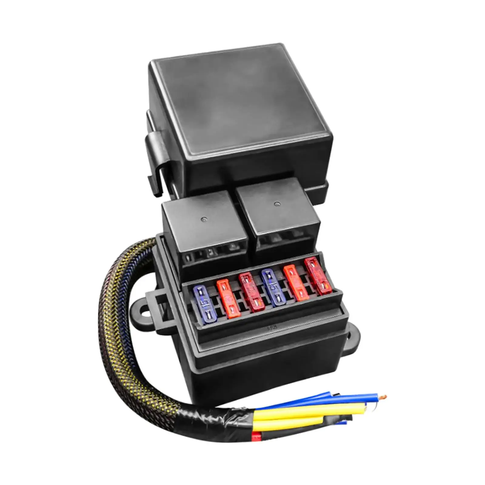 80A 12V Relays with Fuse Block Pre Wired Kit Waterproof Car Micro Fuses Holder for RV Marine Boat Truck Automotive