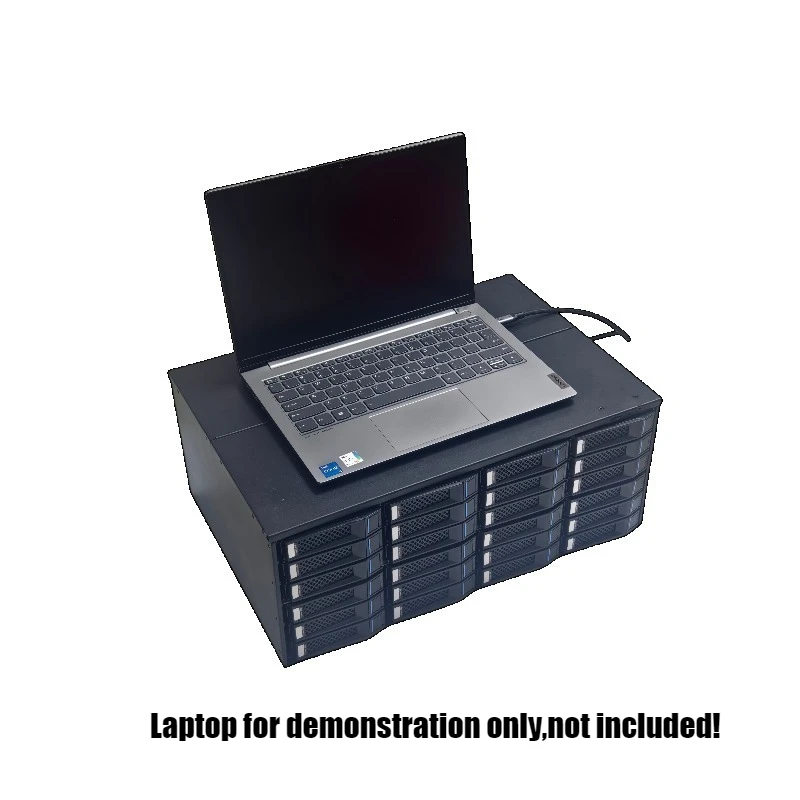 Корпус M424 Thunderbolt 4 Bay DAS, 22 Гбит/с, SATA SAS HDD SSD, с функцией Daisy Chain, блок питания 550 Вт, плата-бэклейн 5212M4, для ПК, ноутбуков, мини-хостов
