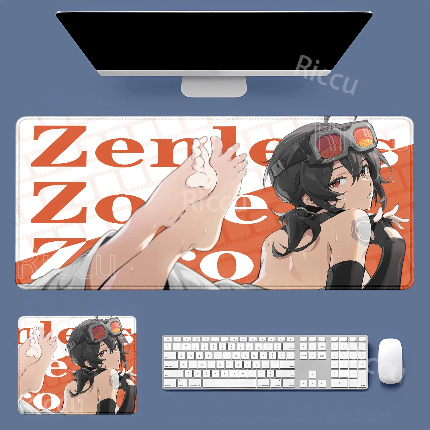 Game Nicole Demara Grace Howard ZZZ Mouse Pad Yuzuha Anby Ellen Zenless Zone Zero Keyboard overlock Desk Mat Anime Girl Mousepad
