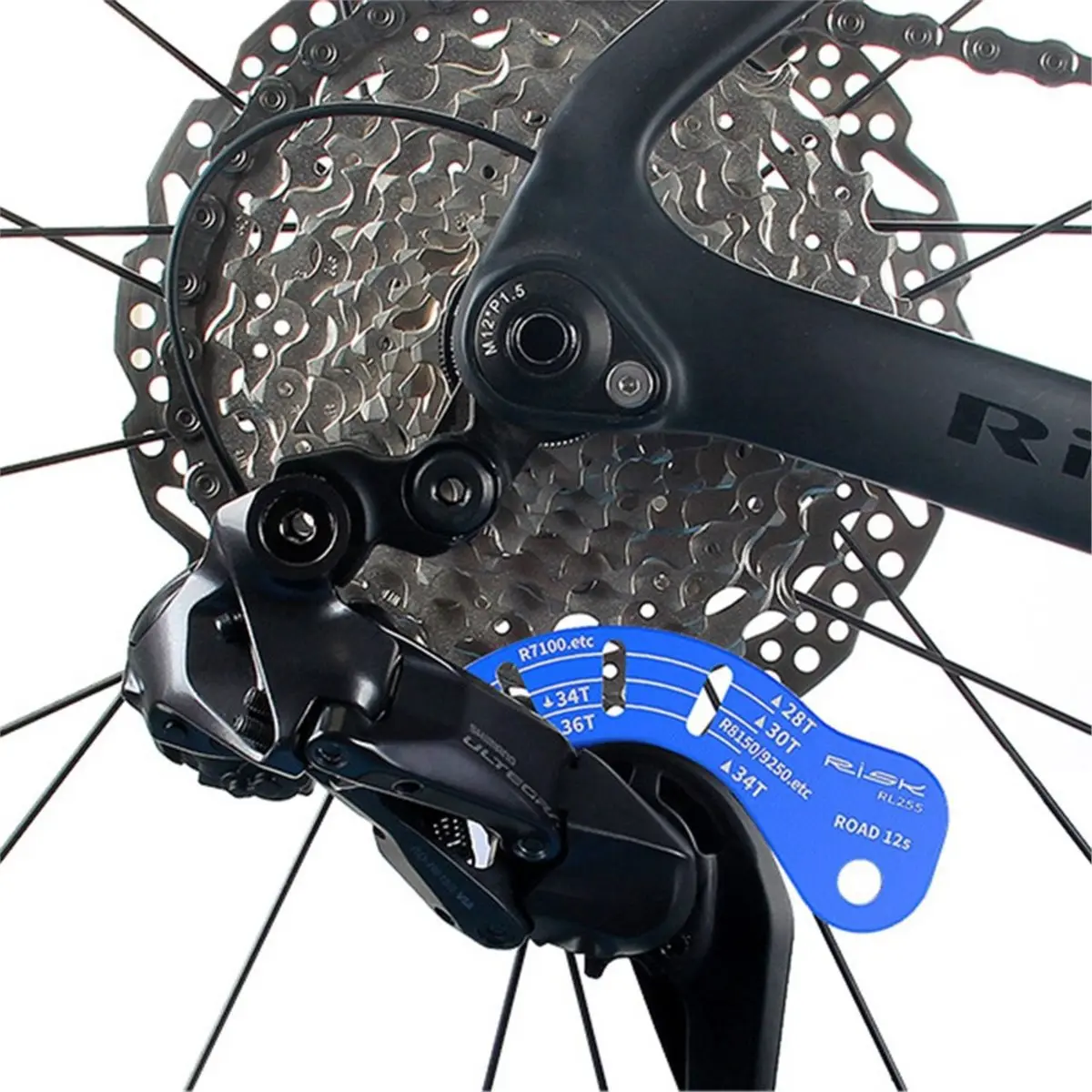 【MUST-HAVE LIST】 RISK 2 Pack Road Bike 12 Speed Electronic Derailleur Adjustment Tool Electronic Groupset Tuning Gauge