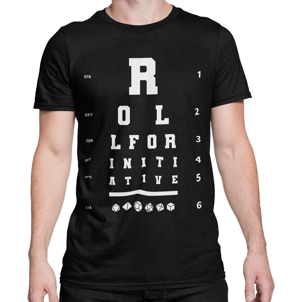 

Roll For Initiative Eye Test Tabletop RPG Gamer Unisex T-Shirt