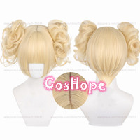 Himiko Toga Cosplay Wig 30cm Short Blondd Wig Cosplay Anime Cosplay Wigs Heat Resistant Synthetic Wigs