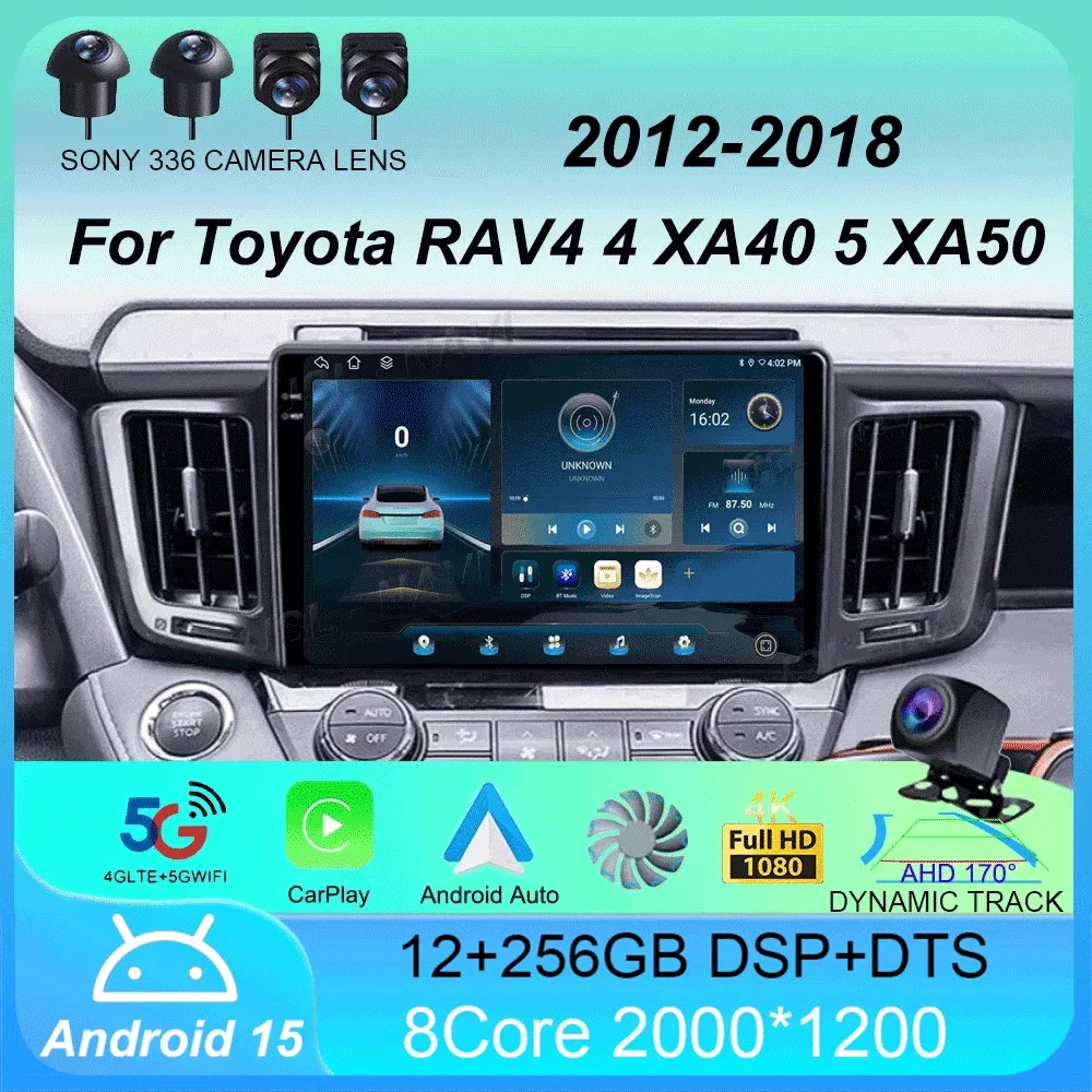 

Android 15 Car Radio For Toyota RAV4 4 XA40 5 XA50 2012 - 2018 Multimedia Video Player Navigation stereo GPS