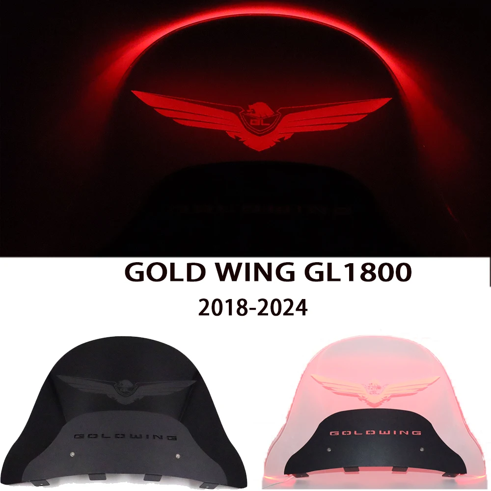 for HONDA GOLDWING GL 1800 2018-2024 Accessories Motorcycle Rear Spoiler Windshield Gold Wing GL1800 LED Rear Air Deflector