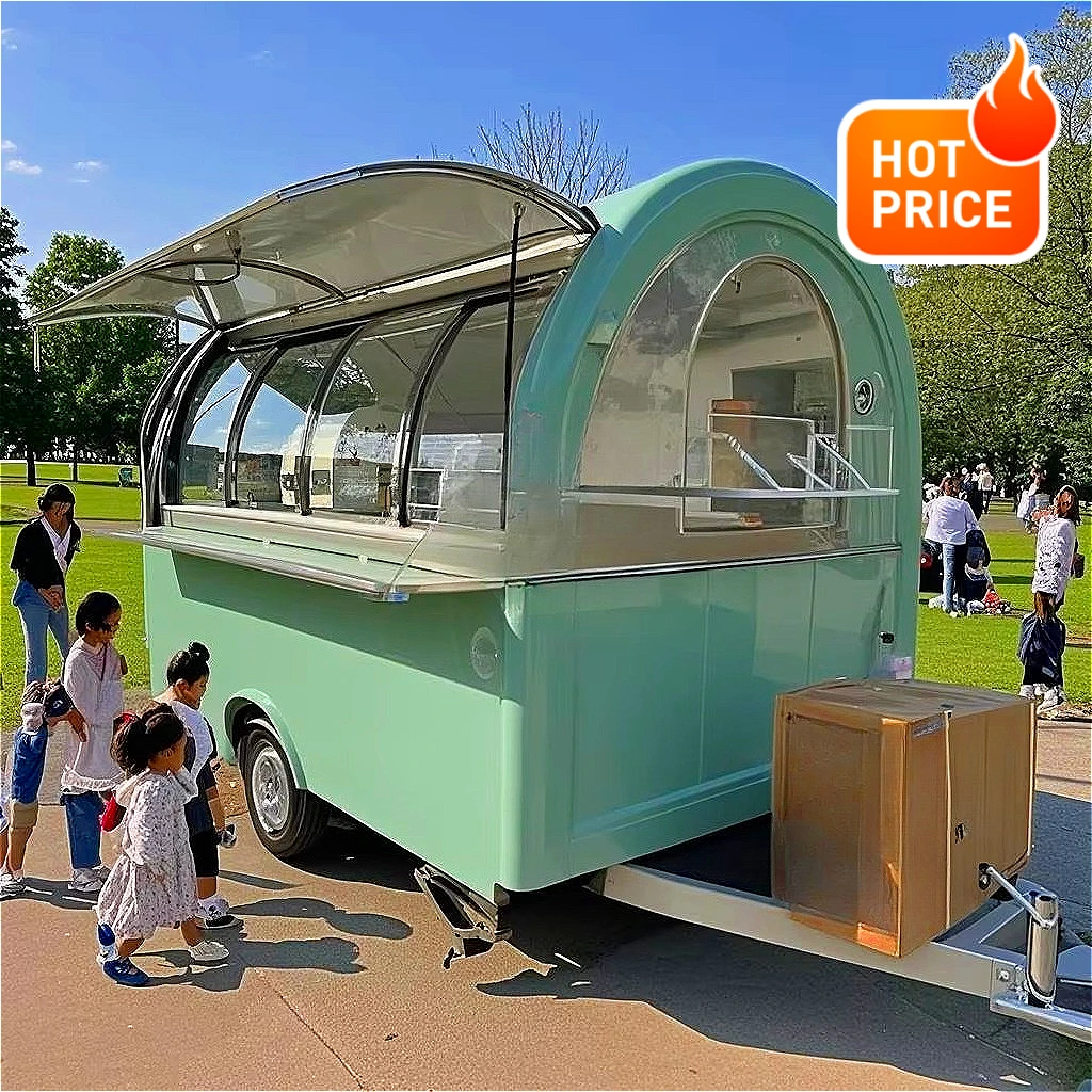 Carrito de Helados Móvil 2026, Remolque de Comida Rápida, Camioneta de Café, Barra de Cerveza, Puesto de Comida, Camión en Venta, Precio de Fábrica, Gran Venta