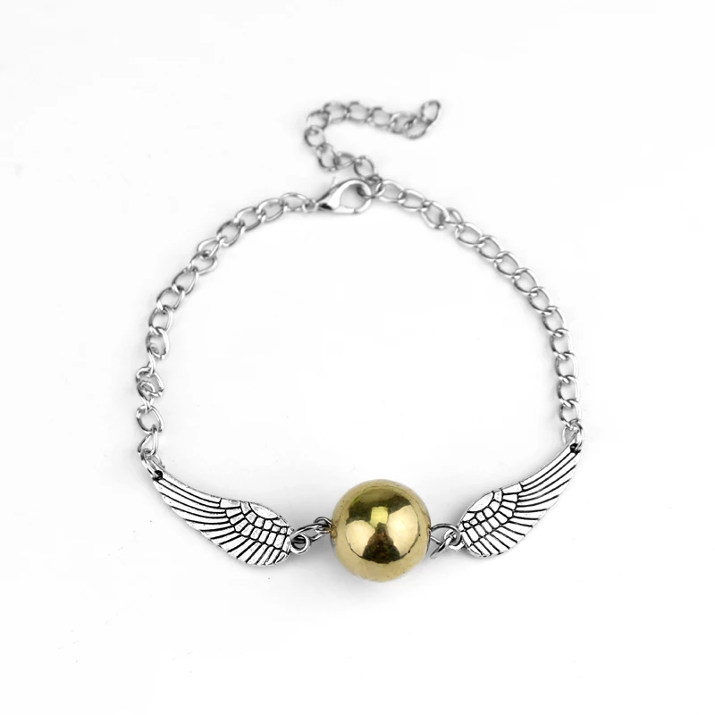 Harri Golden Snitch Bracelet Potter Multi Wings Snitchs Owl Hedwig Layer Handmade Bracelet for Fans Gifts view 2