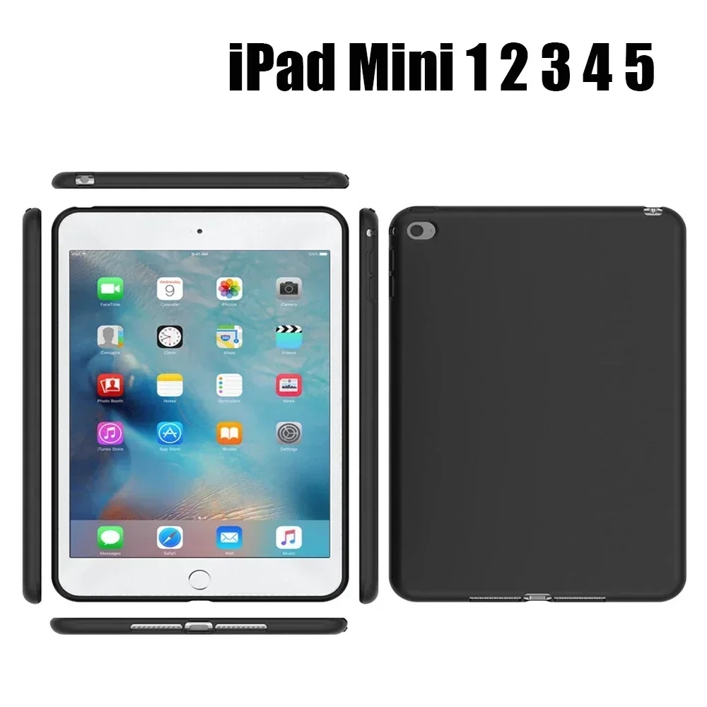 

Чехол для планшета iPad Mini 1, 2, 3, 4, 5, 7,9 дюйма, A1432, A1490, A1599, A1538, A2133, A2124, защитный чехол, силиконовые противоударные Чехлы 7,9 дюйма