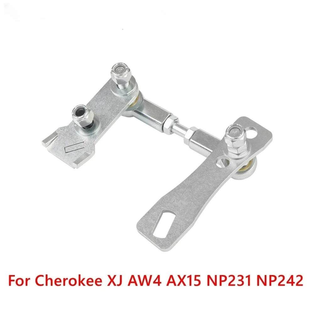 Silver Stainless Steel Transfer Case Linkage Kit, Replacement Transmission Components Fits Jeep Cherokee XJ / Comanche MJ 1986-2