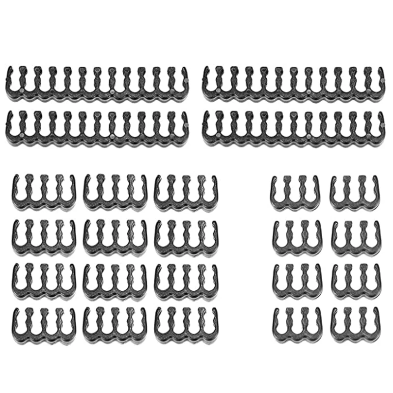 24 pz/lotto PC Cable Comb scheda madre 24pin 8pin 6pin pettine per Computer a maniche lunghe fino a 3.4mm nero