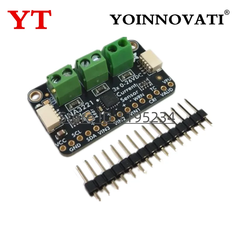 INA3221 Module 3-channel 13-bit Current/Voltage Monitoring Sensor STEMMA QT/Qwiic