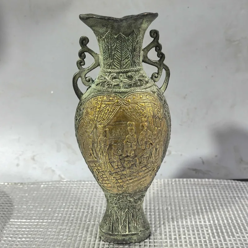 Antique-style Bodhisattva , treasure vase, pinecone Guanyin copper ornament for home decoration