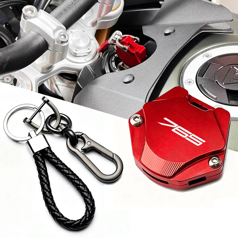 For Triumph Street Triple 765 RS /S/R 765RS 765R 2021-2026+ Motorcycle Keychain Case Shell & Keychain Key Ring Accessories