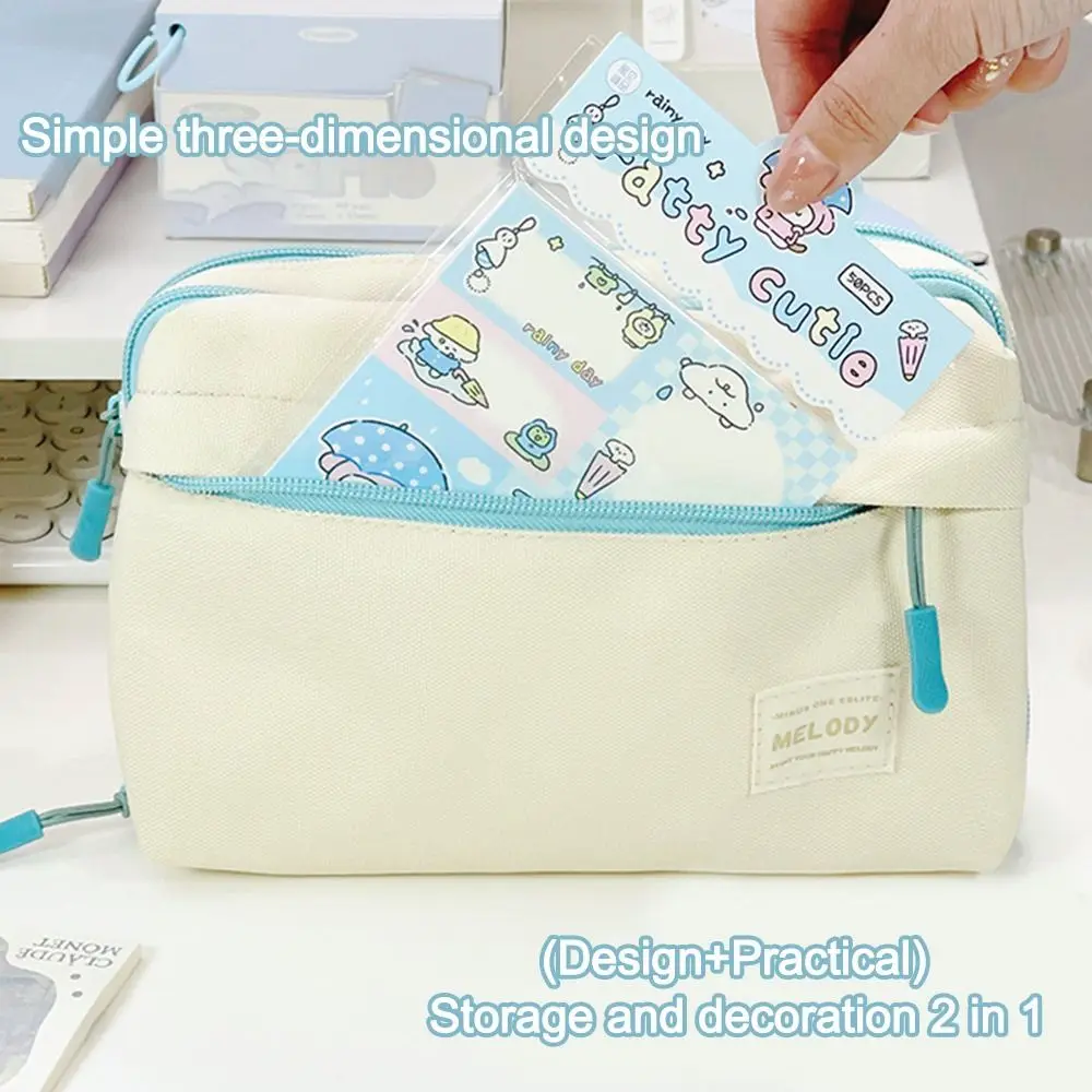 High-value Large Capacity Pencil Case 4-layer Oxford Cloth Pencil Bag Pen Bags School Supplies