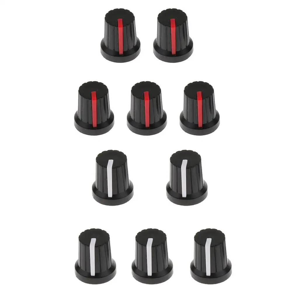 Guitar Pedal Knob Set Plastic Cylinder Musical Instrument Parts for Effects Pedal Repair and Sound Optimization