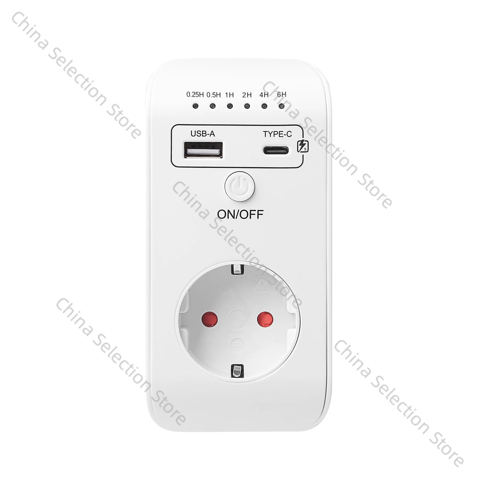 

New European Standard German USB + Type C Countdown Socket, Intelligent Time Controller