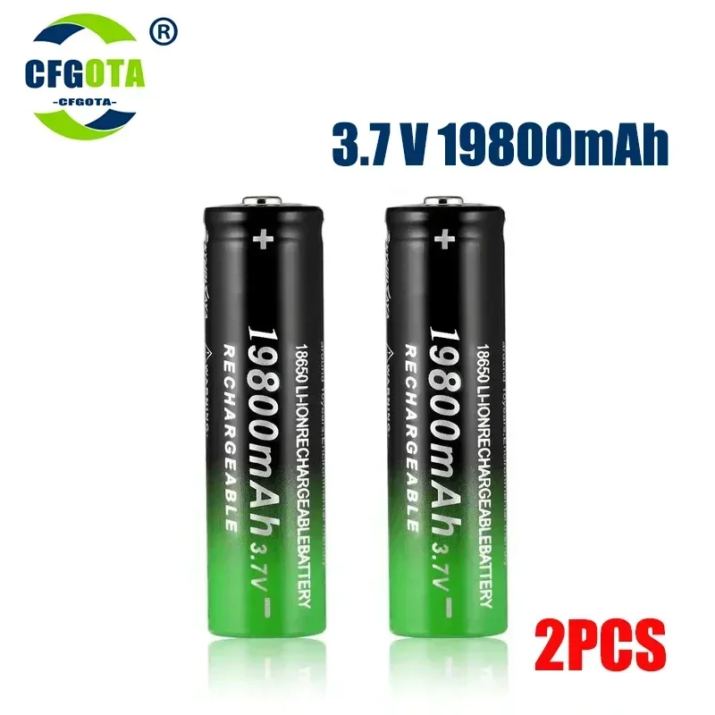 18650 Rechargeable 3.7V 18650 19800mAh Capacity Li-ion Rechargeable For Flashlight Torch